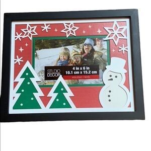 Studio Decor Christmas holiday photo frame for 4 x 6 photo New